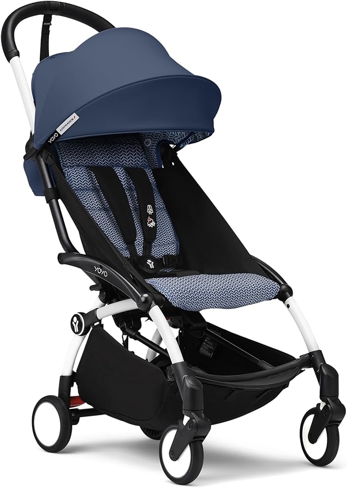 Stokke YOYO³ Frame White With 6M+ color pack Air France Blue Stokke Yallatoys