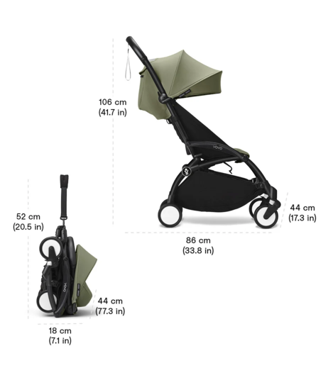 Stokke YOYO³ Frame White With 6M+ color pack Air France Blue Stokke Yallatoys