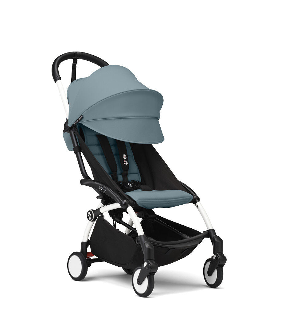 Stokke YOYO³ Frame White With 6M+ color pack Aqua Stokke Yallatoys