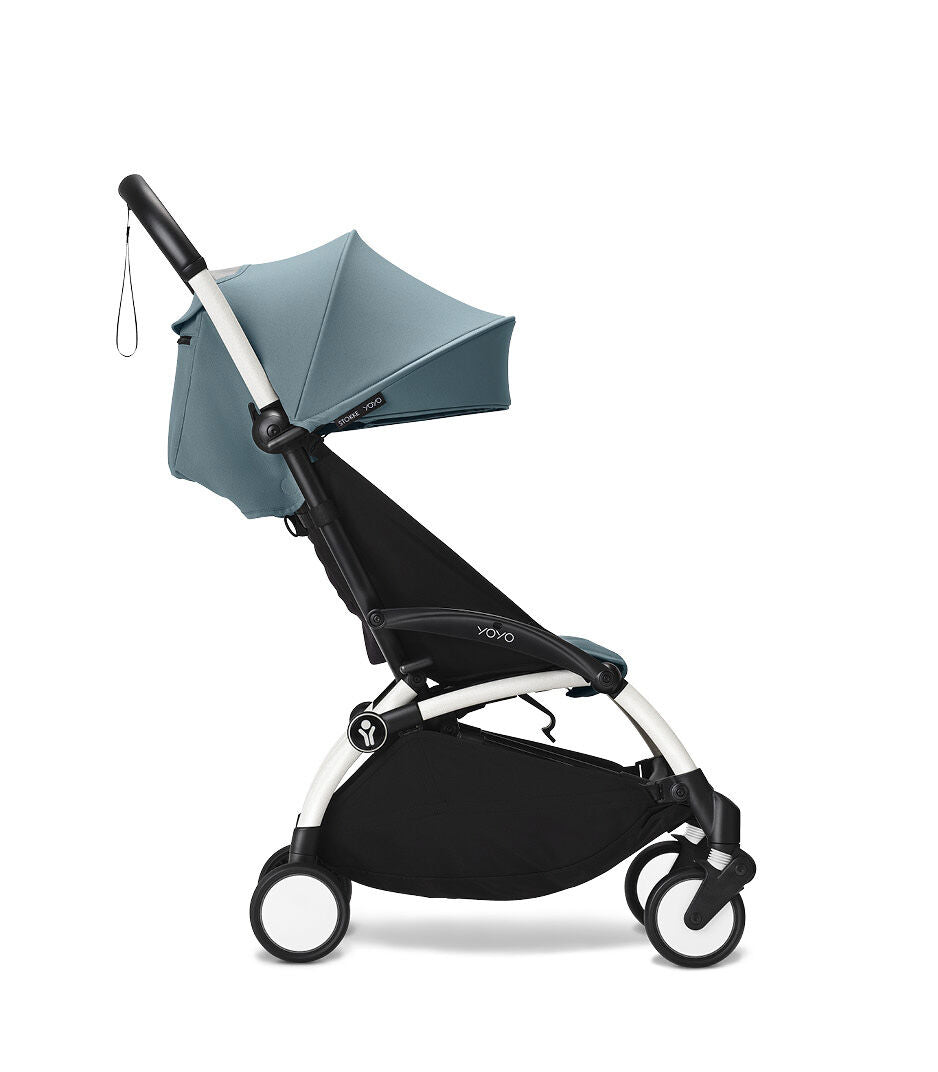 Stokke YOYO³ Frame White With 6M+ color pack Aqua Stokke Yallatoys