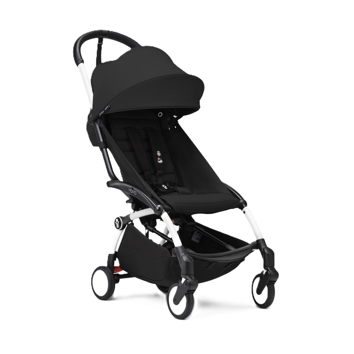 Stokke YOYO³ Frame White With 6M+ color pack Black Stokke Yallatoys