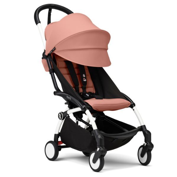 Stokke YOYO³ Frame White With 6M+ color pack Ginger Stokke Yallatoys