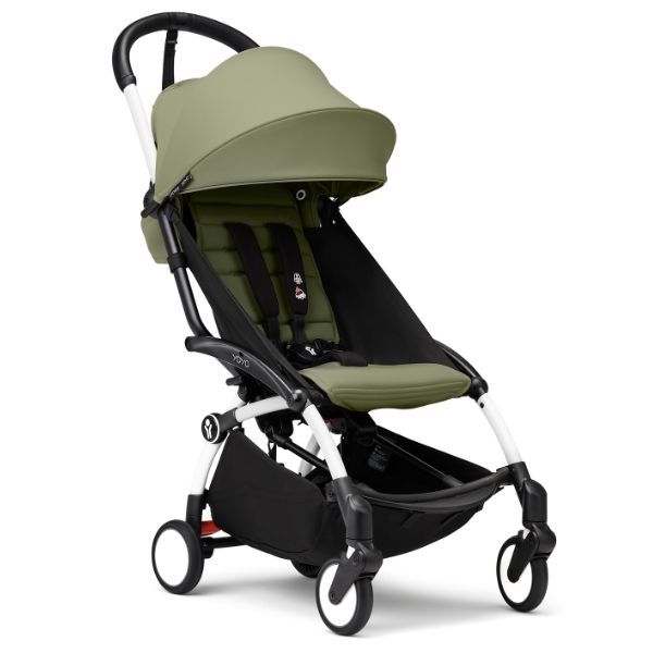 Stokke YOYO³ Frame White With 6M+ color pack Olive Stokke Yallatoys