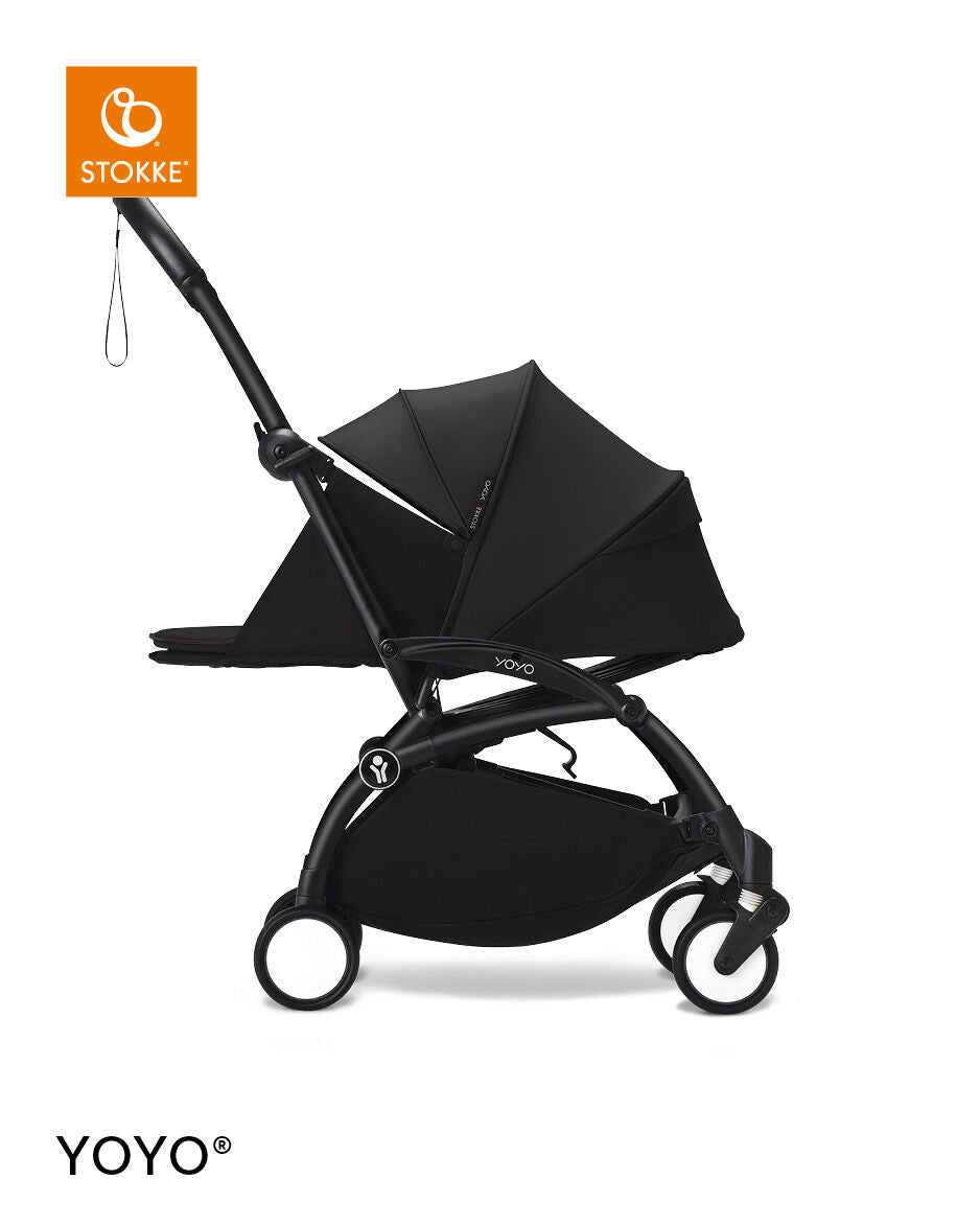 Stokke YOYO³ Frame White With Newborn Pack Black Stokke Yallatoys