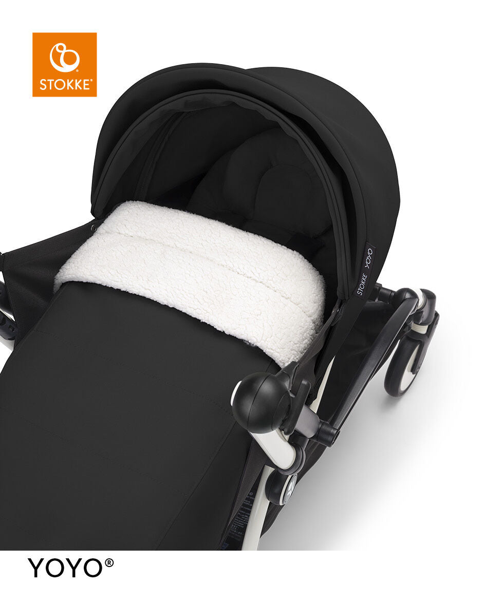 Stokke YOYO³ Frame White With Newborn Pack Black Stokke Yallatoys