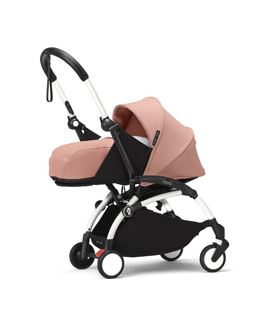 Stokke YOYO³ Frame White With Newborn Pack Ginger Stokke Yallatoys