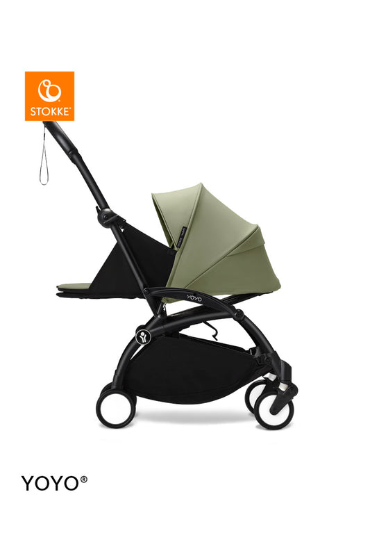 Stokke YOYO³ Frame White With Newborn Pack Olive Stokke Yallatoys