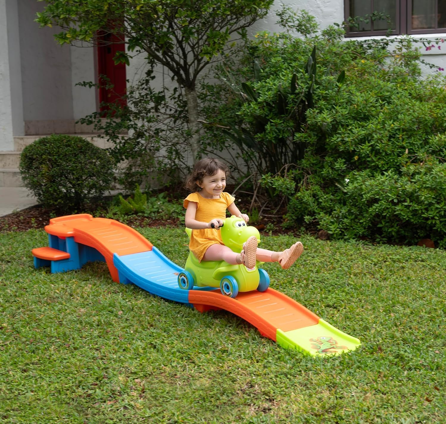 Step2 Dino Dash Up and Down Roller Coaster Ride-On