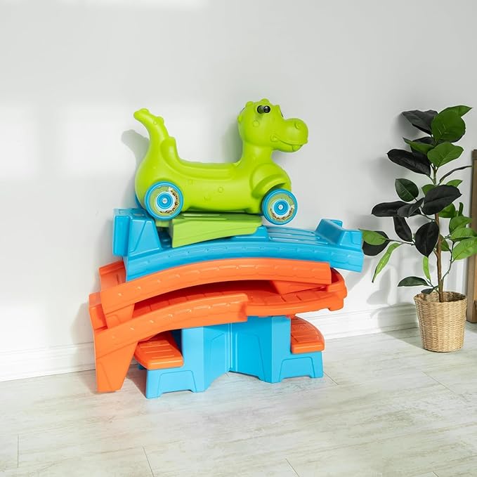 Step2 Dino Dash Up and Down Roller Coaster Ride-On