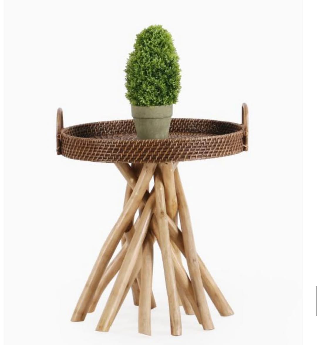 Cuddle Barito Rattan Side Table Cuddle Yallatoys