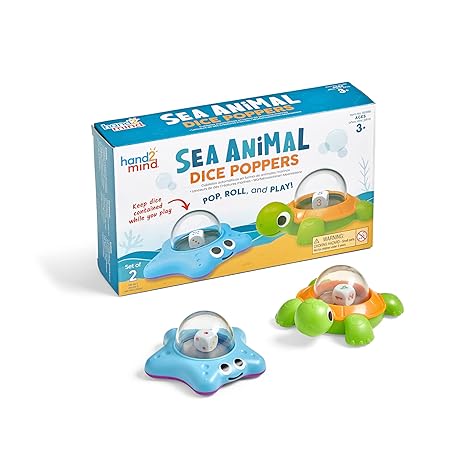 Sea Animal Dice Poppers Set