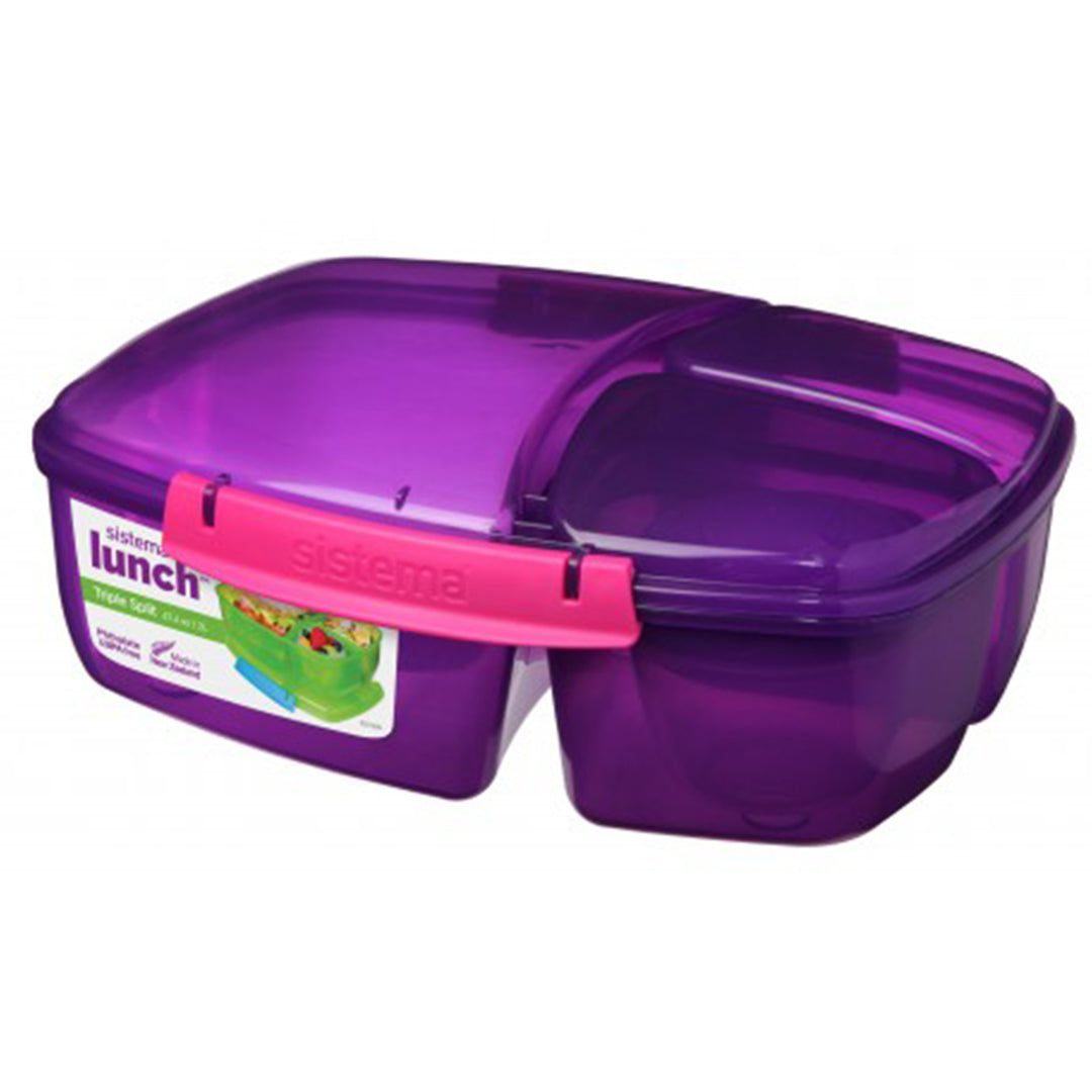Sistema 2L Triple Split Lunch Box
