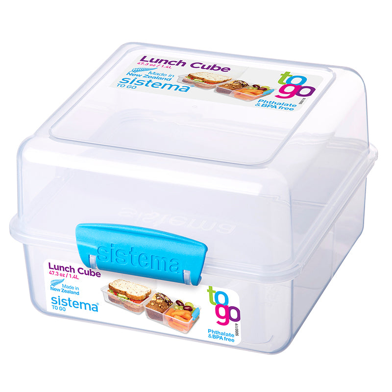 Sistema Lunch Cube To Go 1.4L Lunch Box Blue