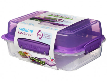 Sistema Rectangle Lunch Stack with Compartments