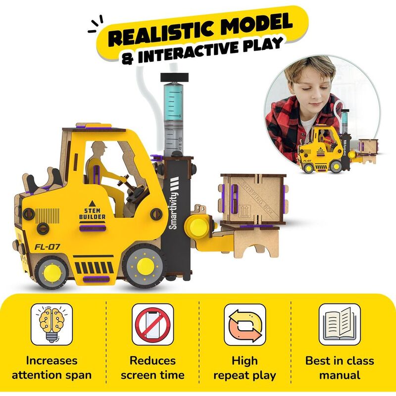 Smartivity STEM Hydraulic Forklift Toy