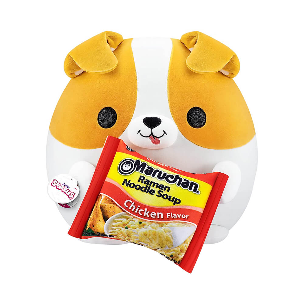 Snackles Corgi Maruchan Plush Packaging