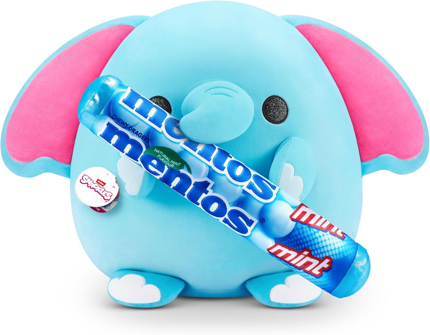 Snackles Elephant Mentos Plush Packaging