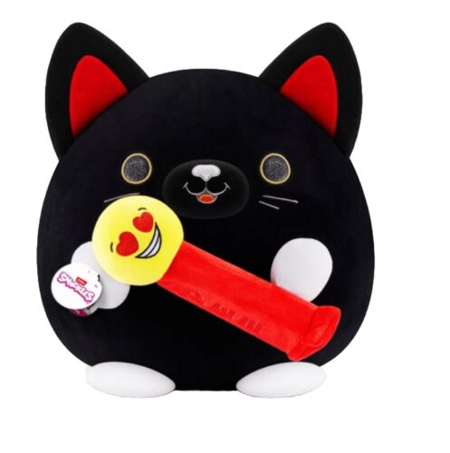 Snackles Luna the Black Cat Holding Pez Plush Toy 35 cm