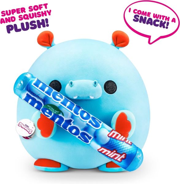 Snackles Mentos Mint Hippo Plush Layout