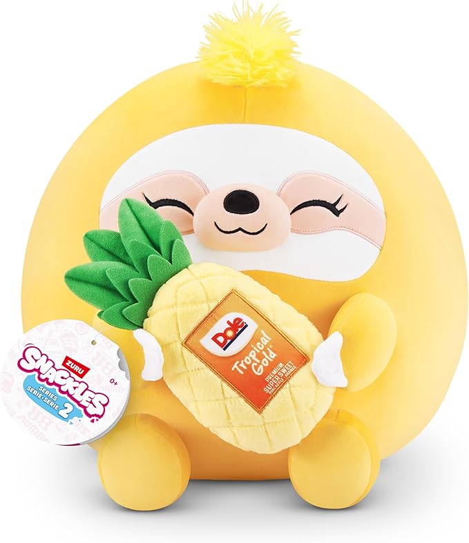 Snackles Sloth Dole Plush Packaging