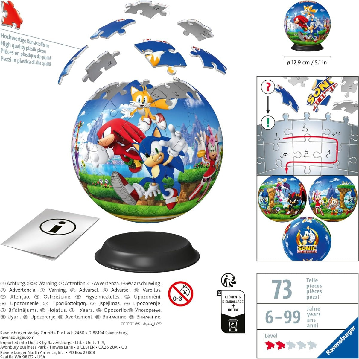 Sonic The Hedgehog 3D Puzzle