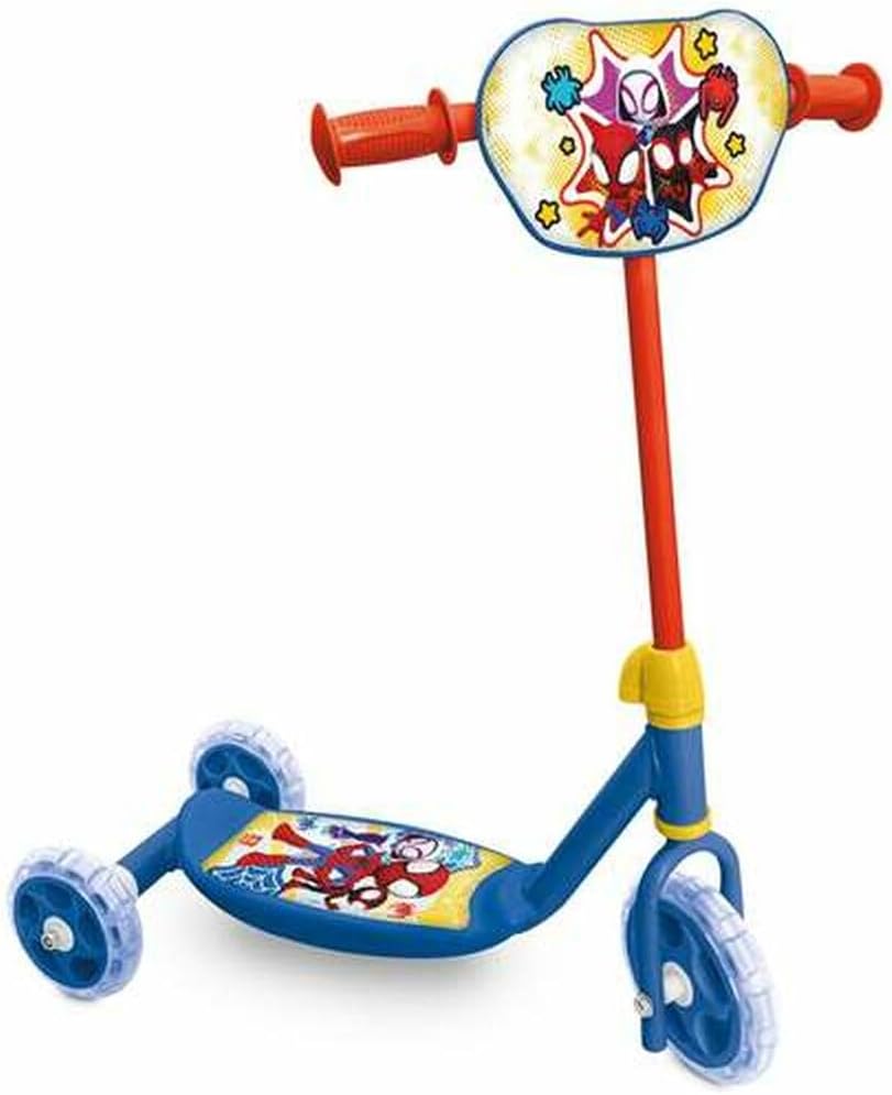 Spidey themed three wheel kids scooter