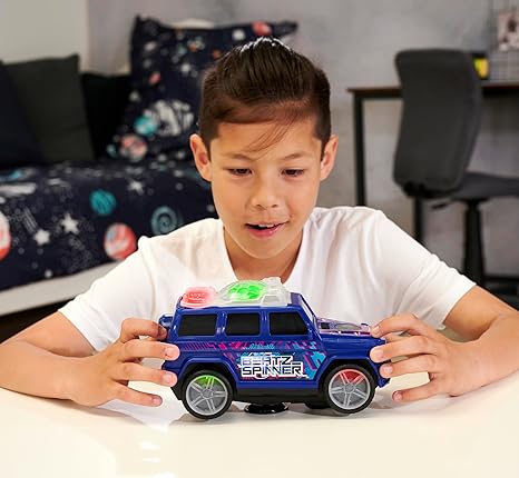 Spinning light-up Mercedes toy car