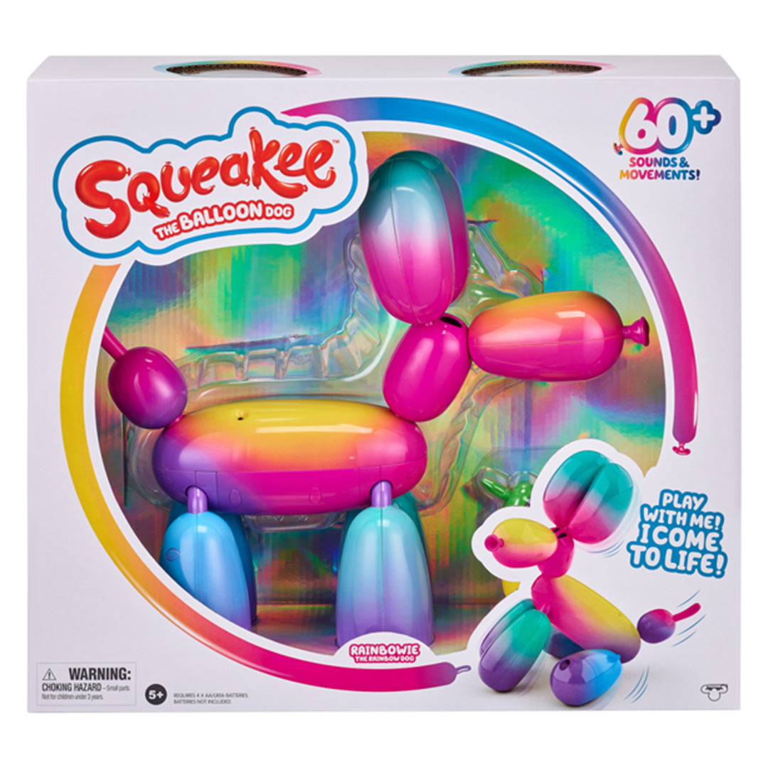 Squeakee Rainbowie Balloon Dog Toy