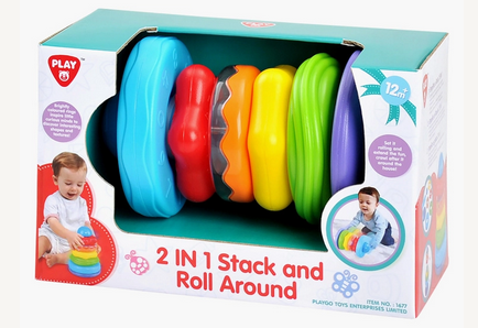 Stack and Roll Around Toy Front View