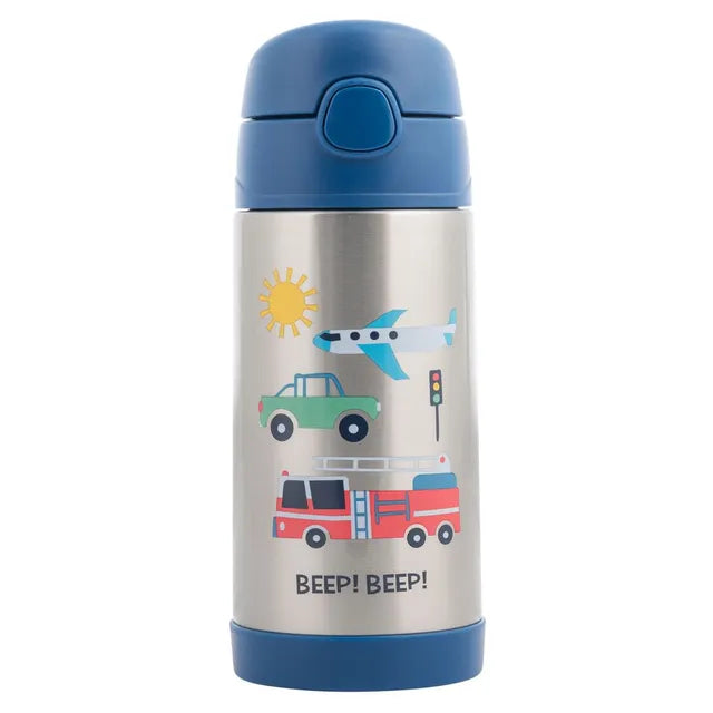Stephen Joseph Transportation Steel Bottle