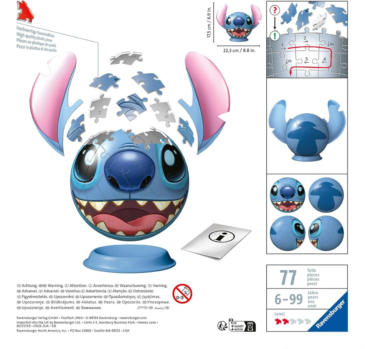 Stitch With Ears Jigsaw Pieces