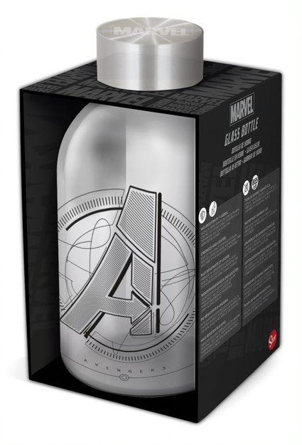 Stor Young Adult Small Glass Bottle Marvel 620ml