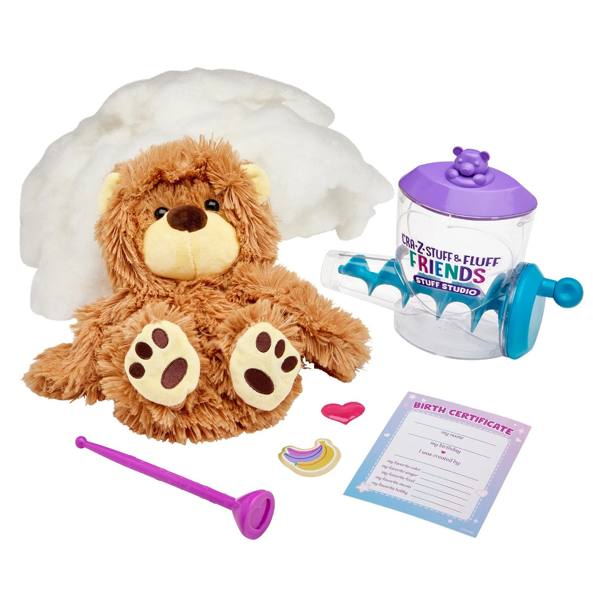 Stuff and Fluff Friends Bear Front