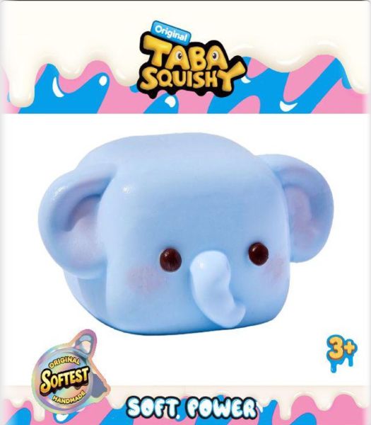 Taba Squishy Blue Elephant Cube