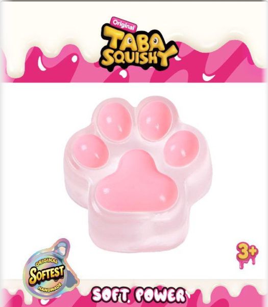 Taba Squishy Transparent Pink Paw