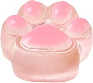 Taba Squishy Transparent Pink Paw