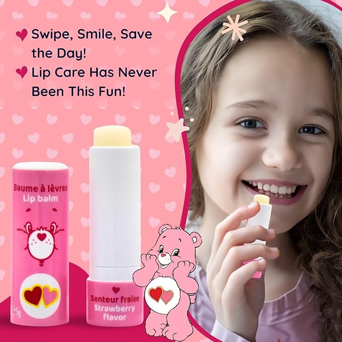 Take Care Care Bears Strawberry Flavour Lip Balm 5g Take Care Yallatoys