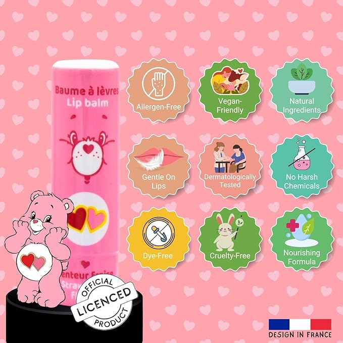 Take Care Care Bears Strawberry Flavour Lip Balm 5g Take Care Yallatoys