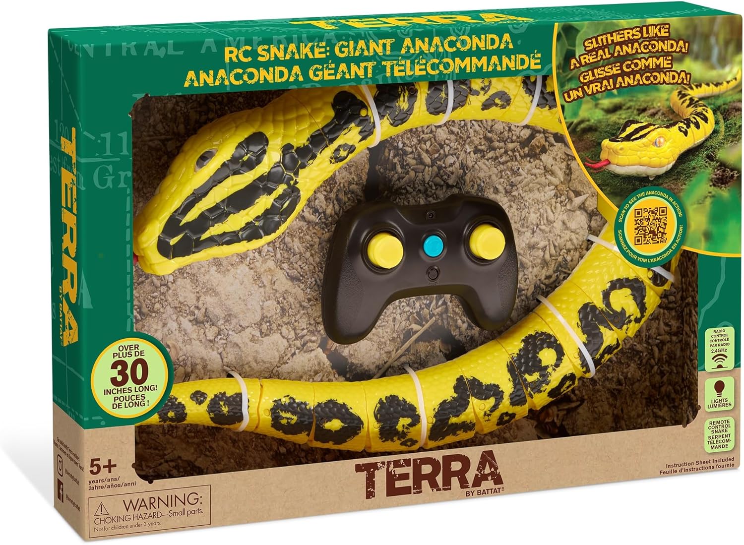 Terra Remote Control Snake Yellow Anaconda