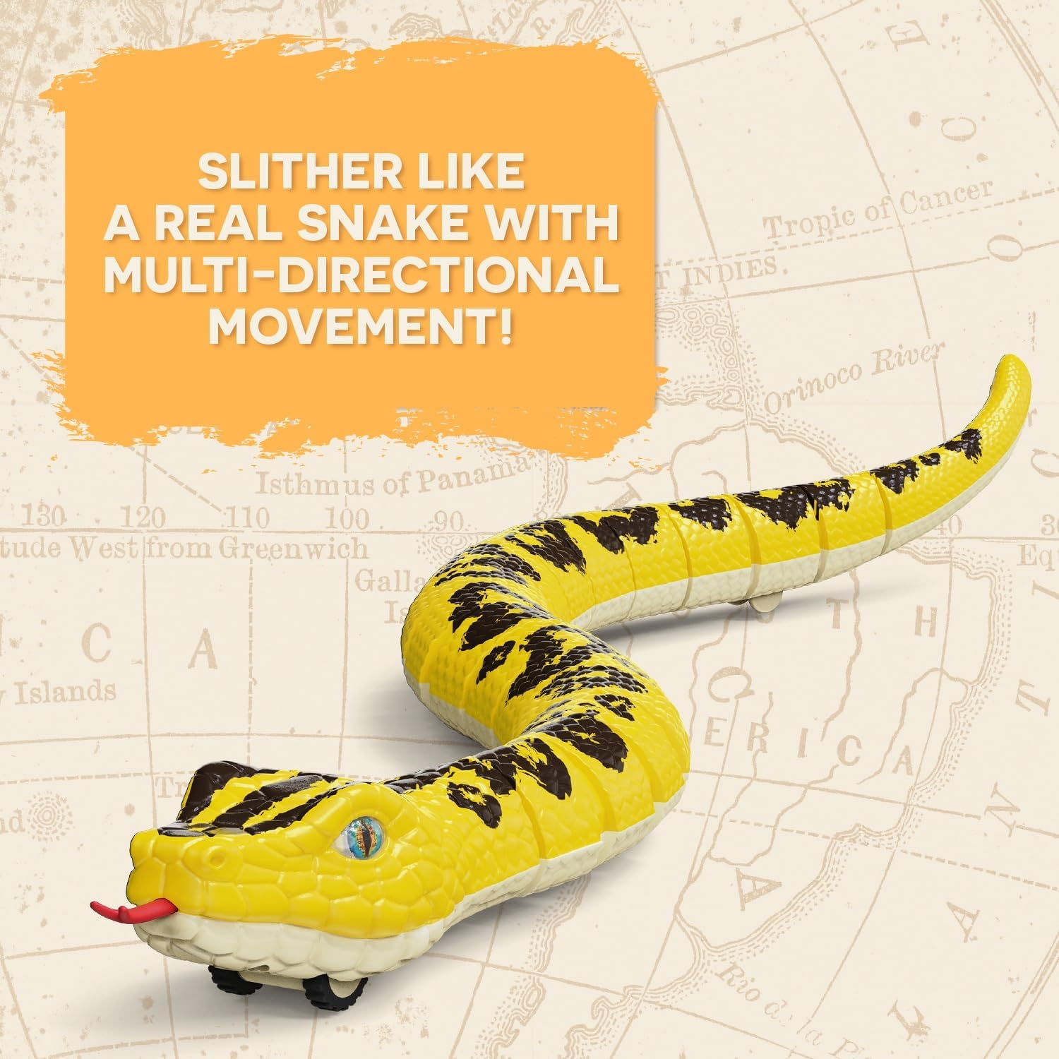 Terra Remote Control Snake Yellow Anaconda