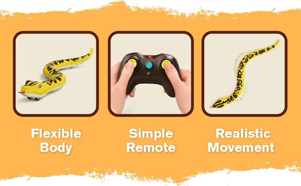 Terra Remote Control Snake Yellow Anaconda