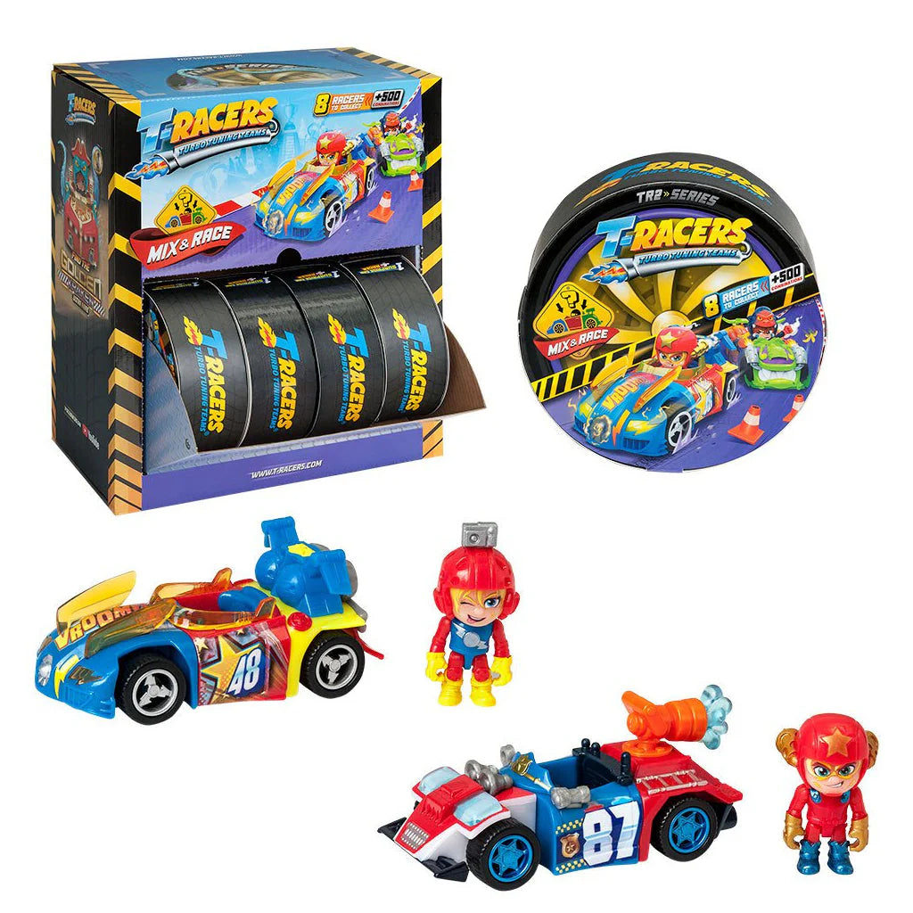 T-Racers Series 2 Surprise Collectible Mix and Match Cars Assorted