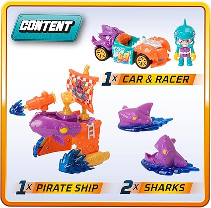 T-Racers Pirate Shark Ship Playset