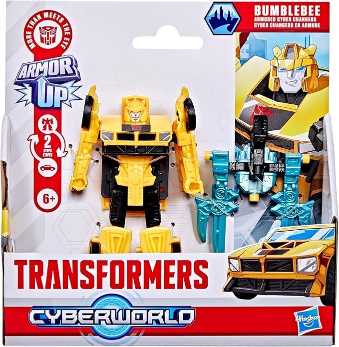 Transformers Cyberworld Armored Cyber Changers Bumblebee 4-Inch