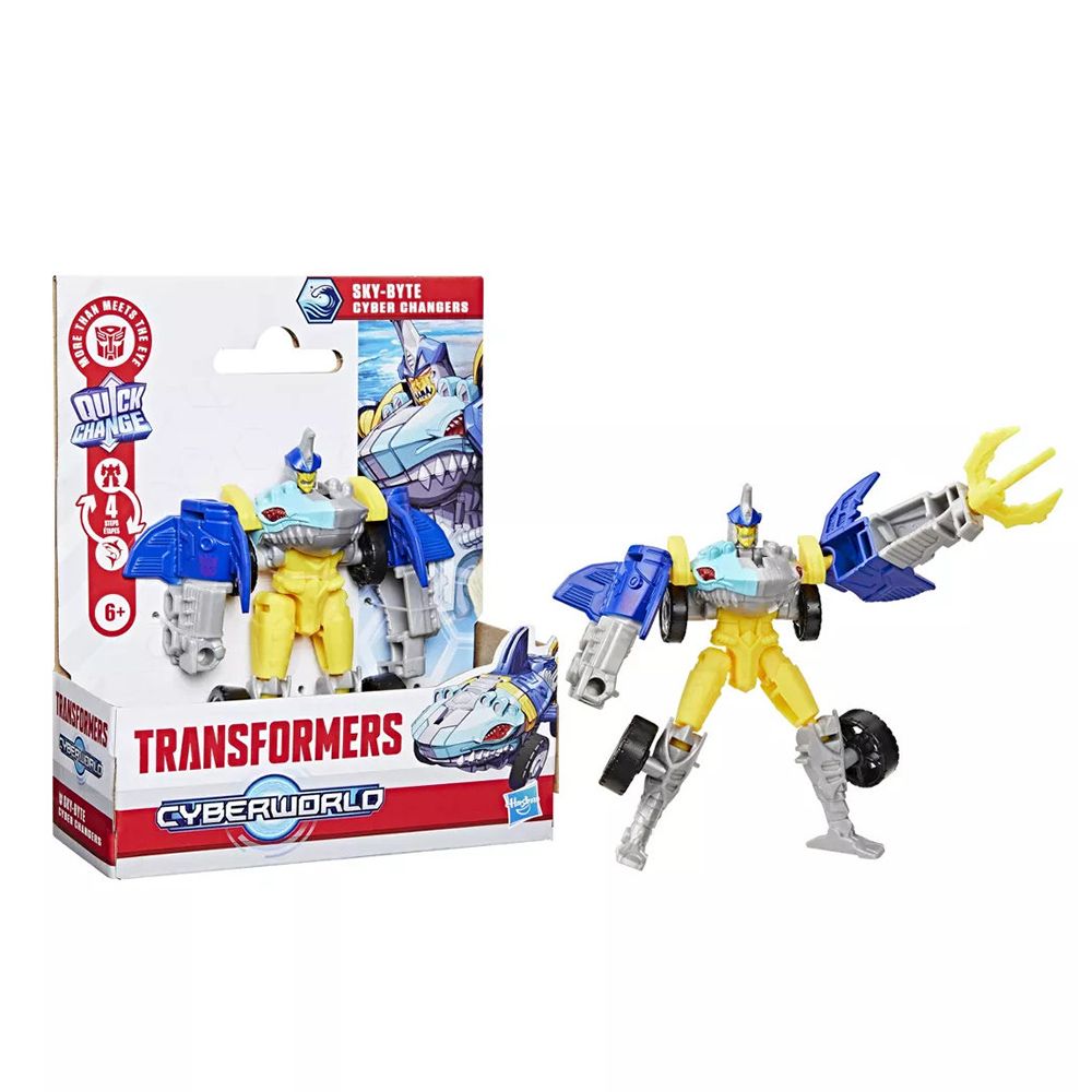 Transformers Cyberworld Cyber Changers Skybyte 4Inch