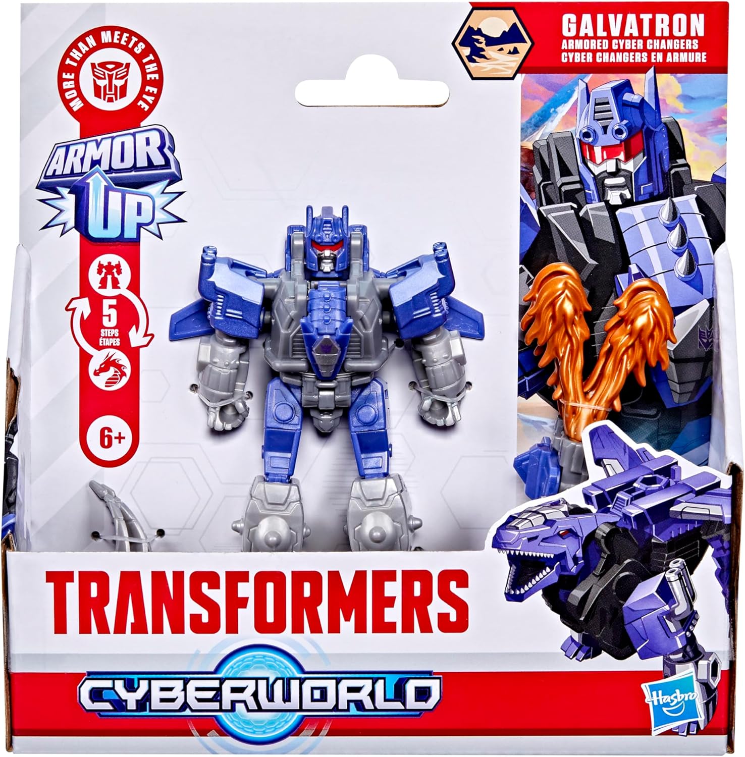 Transformers Cyberworld Armored Cyber Changers Galvatron 4Inch