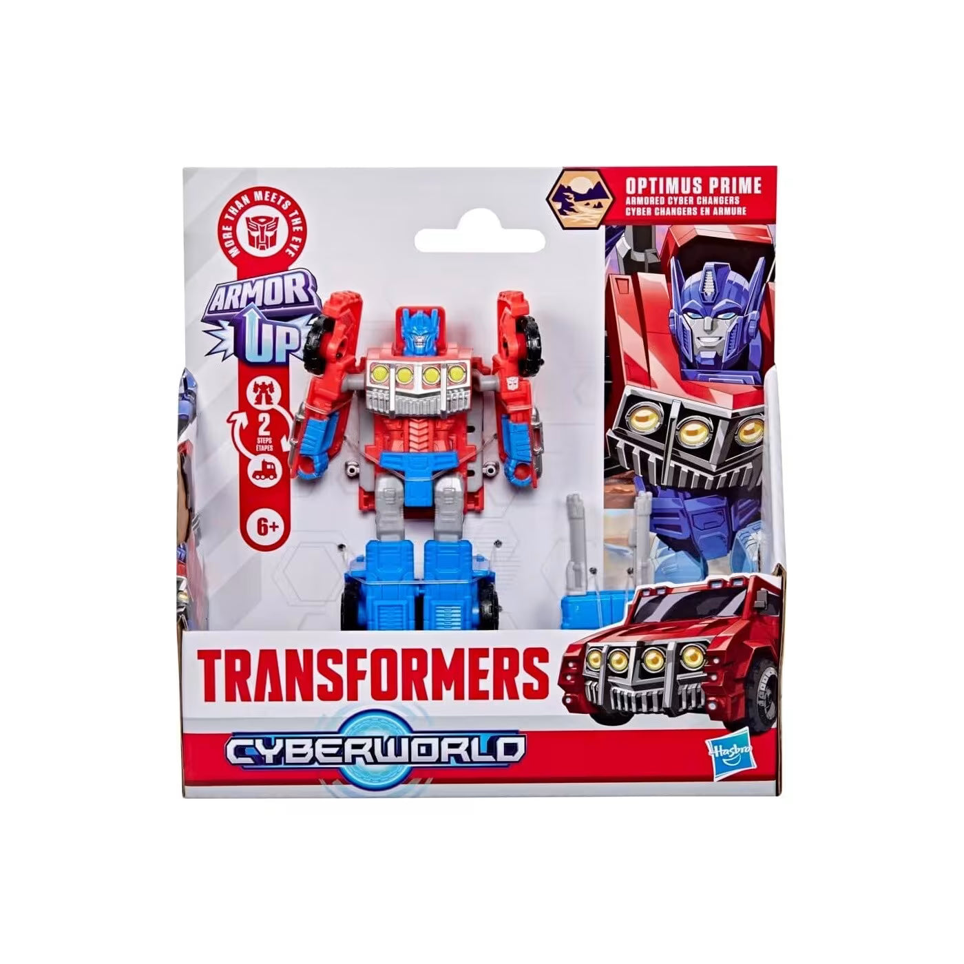 Transformers Cyberworld Armored Cyber Changers Optimus Prime 4Inch