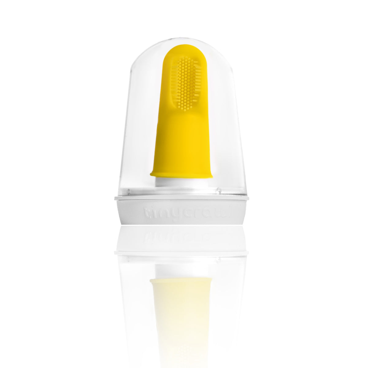 Tinycrawl Tri Bristle Finger Brush 3 Sided Silicone Finger Brush And Tongue Scraper Tiny Crawl Yallatoys