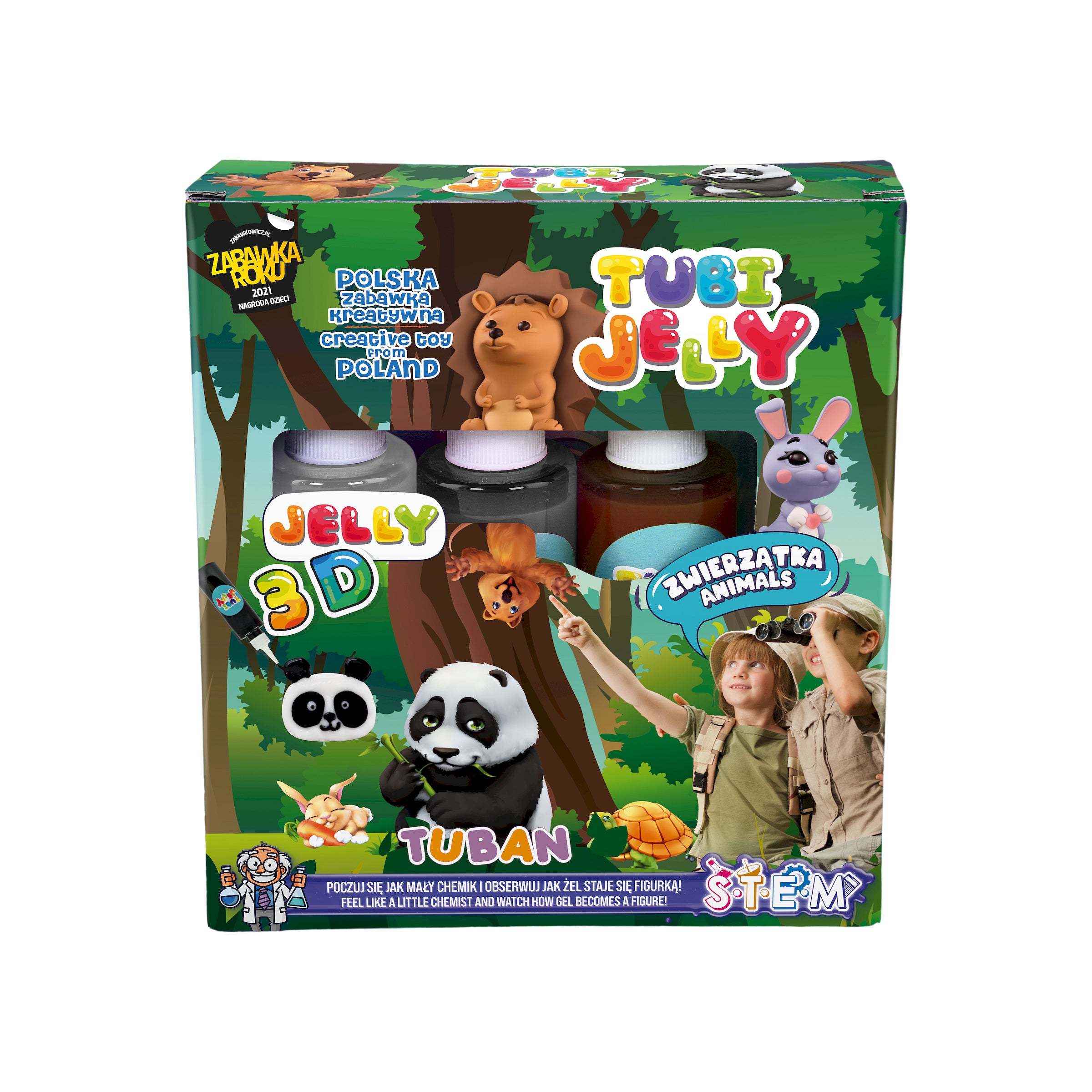 Tuban Tubi Jelly Set 3 Colors Animals Tuban Yallatoys