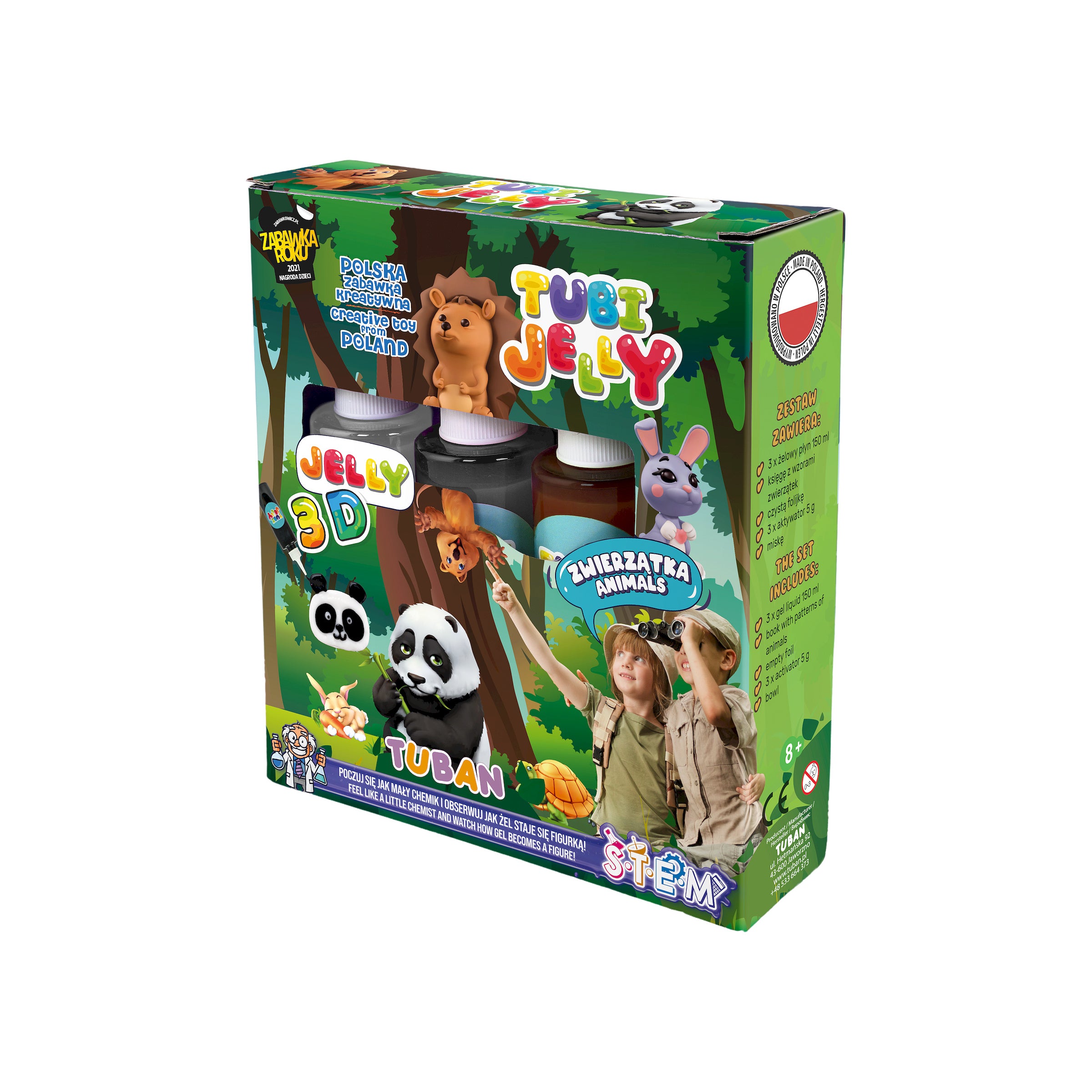 Tuban Tubi Jelly Set 3 Colors Animals Tuban Yallatoys